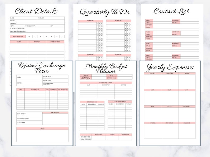 Planner (CREATE YOUR OWN, WE PRINT/BIND/SHIP)
