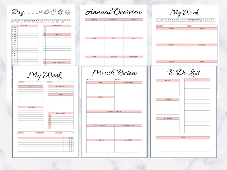 Planner (CREATE YOUR OWN, WE PRINT/BIND/SHIP)