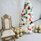 Throne Chair Gold/White Rental plus delivery