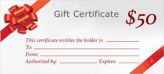 Gift Certificate with Logo