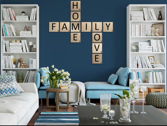 Scrabble Tiles, Wood Wall Letters